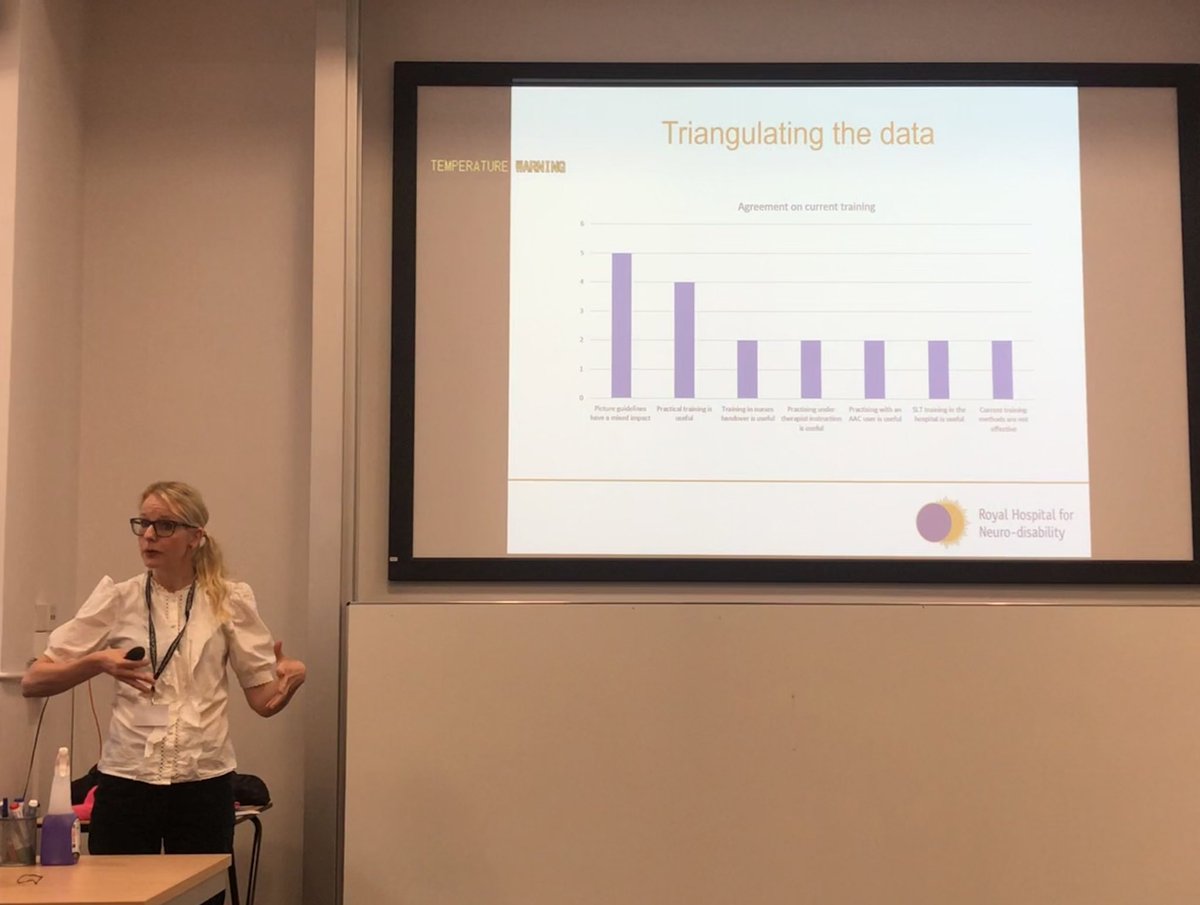 dbspeechie's tweet image. Thank you @HelenPaterson3 for sharing your vital research on care staff training for AAC at #CM2022conf! Such an incredible and enlightening presentation with many practical take away points. Making @RHNuk proud!