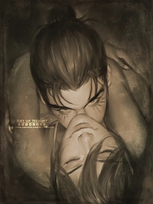night warm up painting#eremika #AttackOnTitan 