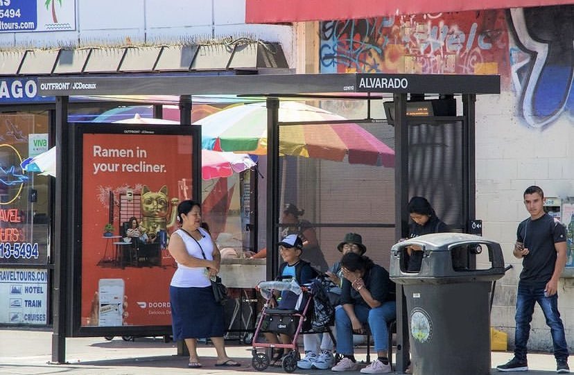 OutfrontDecaux's tweet photo. Mondays should be optional, however shade &amp; seating should not. 

#busshelter #gotshade #waitingforthebus #commuterlife https://t.co/eM3nw2rVtJ