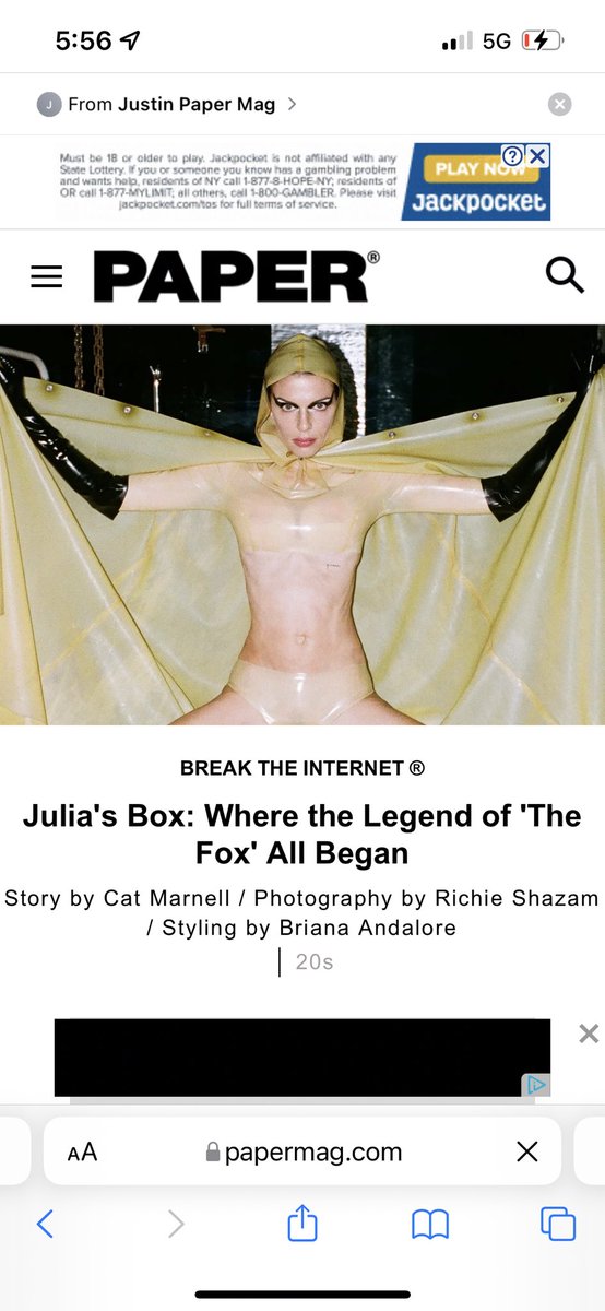 Interviewed JULIA FOX for @papermagazine ! Special series of photos by @richieshazam in the Chelsea dungeon where the legend of JF all began. Styled by Briana Andalore. New photo/piece of the Q&A dropping every day this week. Watch this space! Start here: papermag.com/julia-fox-cat-…