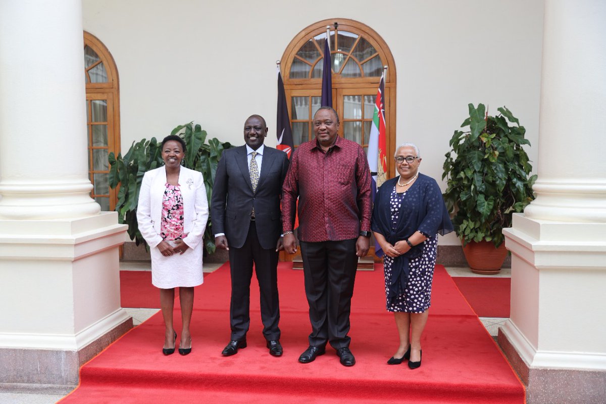 William Samoei Ruto, PhD (@williamsruto) on Twitter photo Thank you President Kenyatta for the tour and orientation at <a href="/StateHouseKenya/">State House Kenya</a> and smooth management of the handover process. I am ready to carry on with the journey to transform the country for the better. Thank you President Kenyatta for the tour and orientation at <a href="/StateHouseKenya/">State House Kenya</a> and smooth management of the handover process. I am ready to carry on with the journey to transform the country for the better.