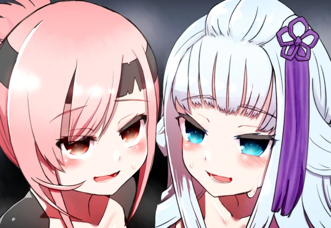 水名露と千鶴 #マギアレコード https://t.co/Ho1DIUGYA8 