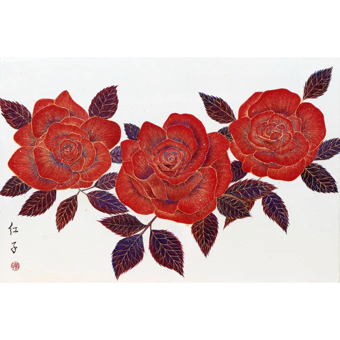 "三つの愛。"2022年制作丁子紅子×Beniko Choji9月17日(土)～22日(木)10:30～18:30*会期中無休ギャラリーアートもりもと 