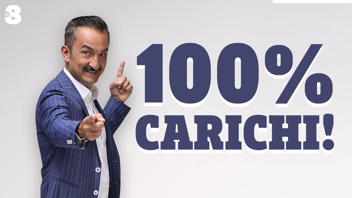 TV8it's tweet photo. Quanto siete carichi? 💯
#100X100Italia comincia ora! https://t.co/Db8nFqW2Ld
