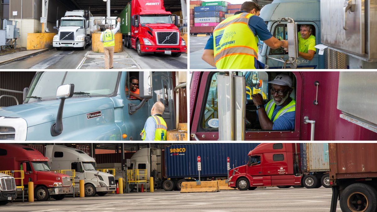 In honor of National Truck Driver Appreciation Week, we want to take time to recognize the dedicated motor carriers and drivers who call on Georgia Ports facilities every day. #nationaltruckdriverweek #thankyoudrivers #thankyoumotorcarriers #supplychain #logistics #georgiaports
