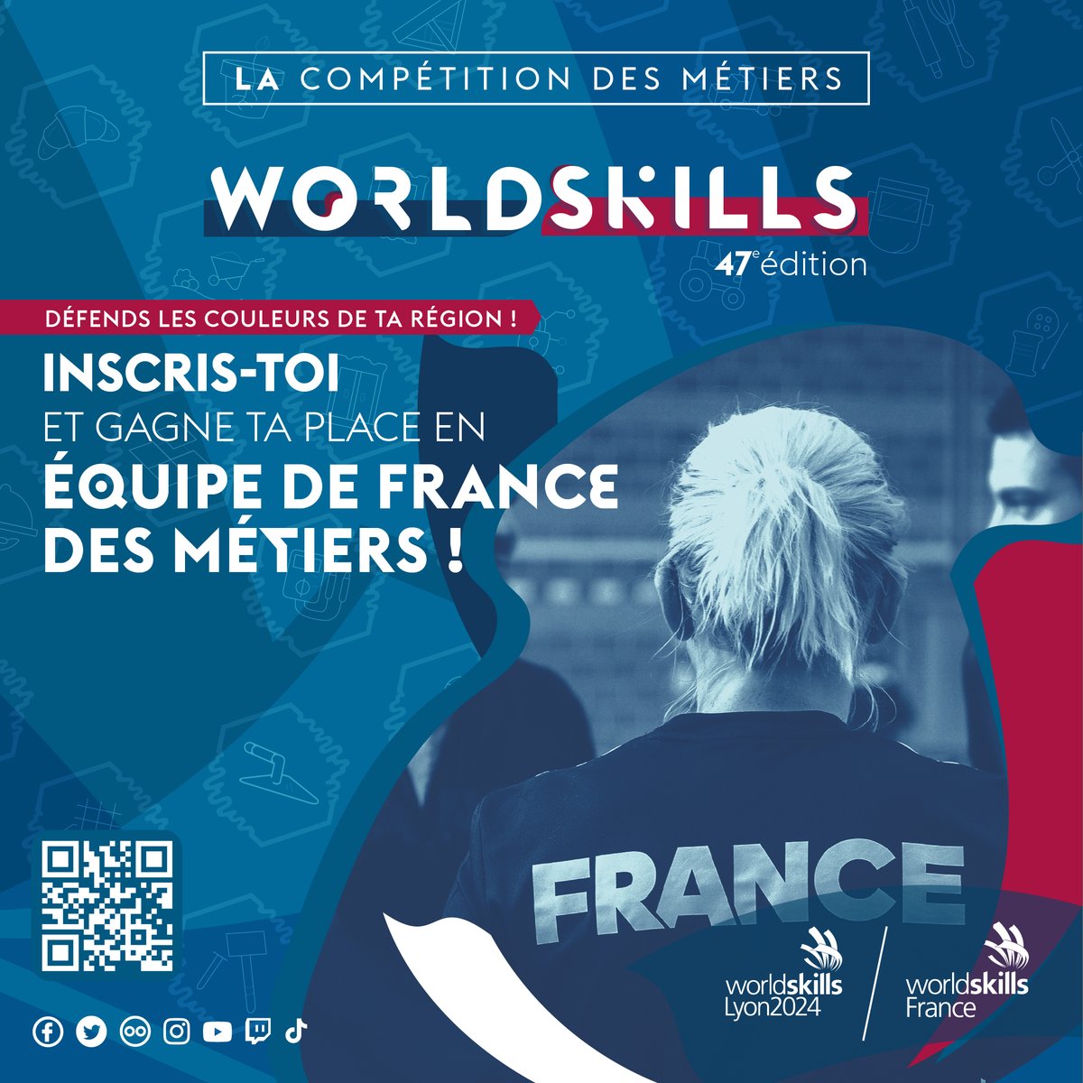⭐️ L’#apprentissage forme les champions de l’#artisanat ⭐️ Il est encore temps de s'inscrire à la 47e édition des <a href="/WorldSkillsFR/">WorldSkills France</a>🏅 Objectif ? Intégrer l’Équipe de France 🇫🇷 des métiers et participer à la compétition internationale à Lyon en 2024 
➕ infos bit.ly/3RUwiuO