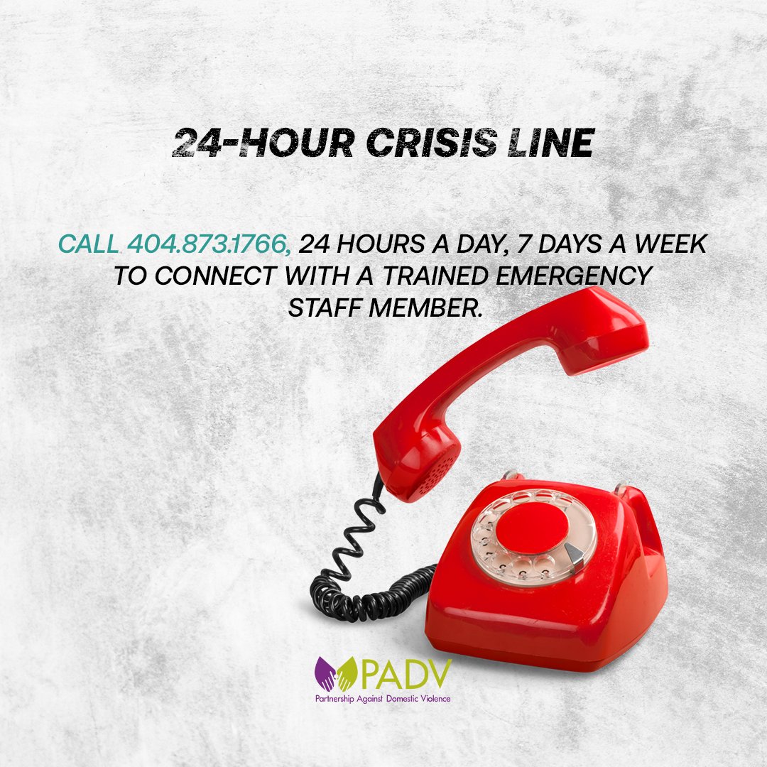 PADVAtlanta's tweet photo. Our crisis lines provide safety planning, information, and support to abuse victims and those with questions about others who may be battered. We are here to help.
☎️Call Now: (404) 873-1766
#padv #partnerviolence #violence #relationship #emotionalabuse #supportgroups https://t.co/nPT6ucjDcS