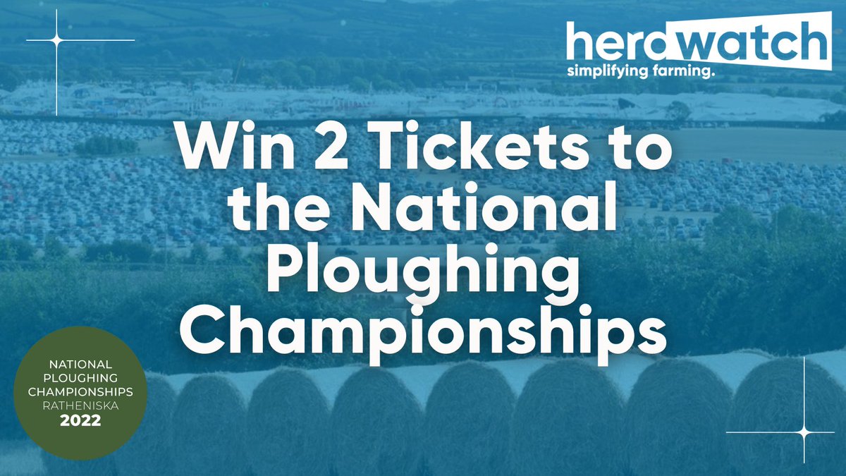 Herdwatch's tweet image. The National Ploughing Championships return next week &amp;amp; we can't wait! To celebrate we have two tickets to giveaway for Wednesday the 21st. @NPAIE

To be in with a chance to win these tickets all you have to do is:
- Like &amp;amp; Retweet 
- Tag who you would bring along with you! 🙋