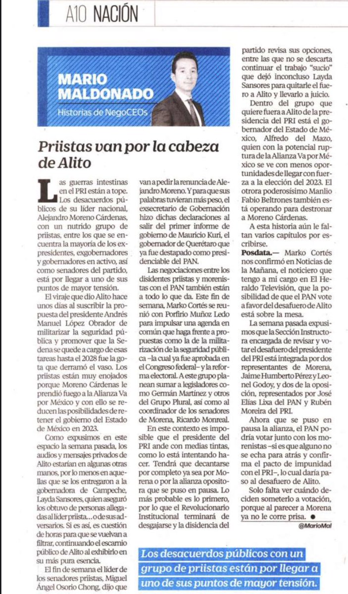 FelipeLeonLopez's tweet photo. Priistas van por las alas rotas de Alito, ⁦@MarioMal⁩ https://t.co/I3C5r5qpn0