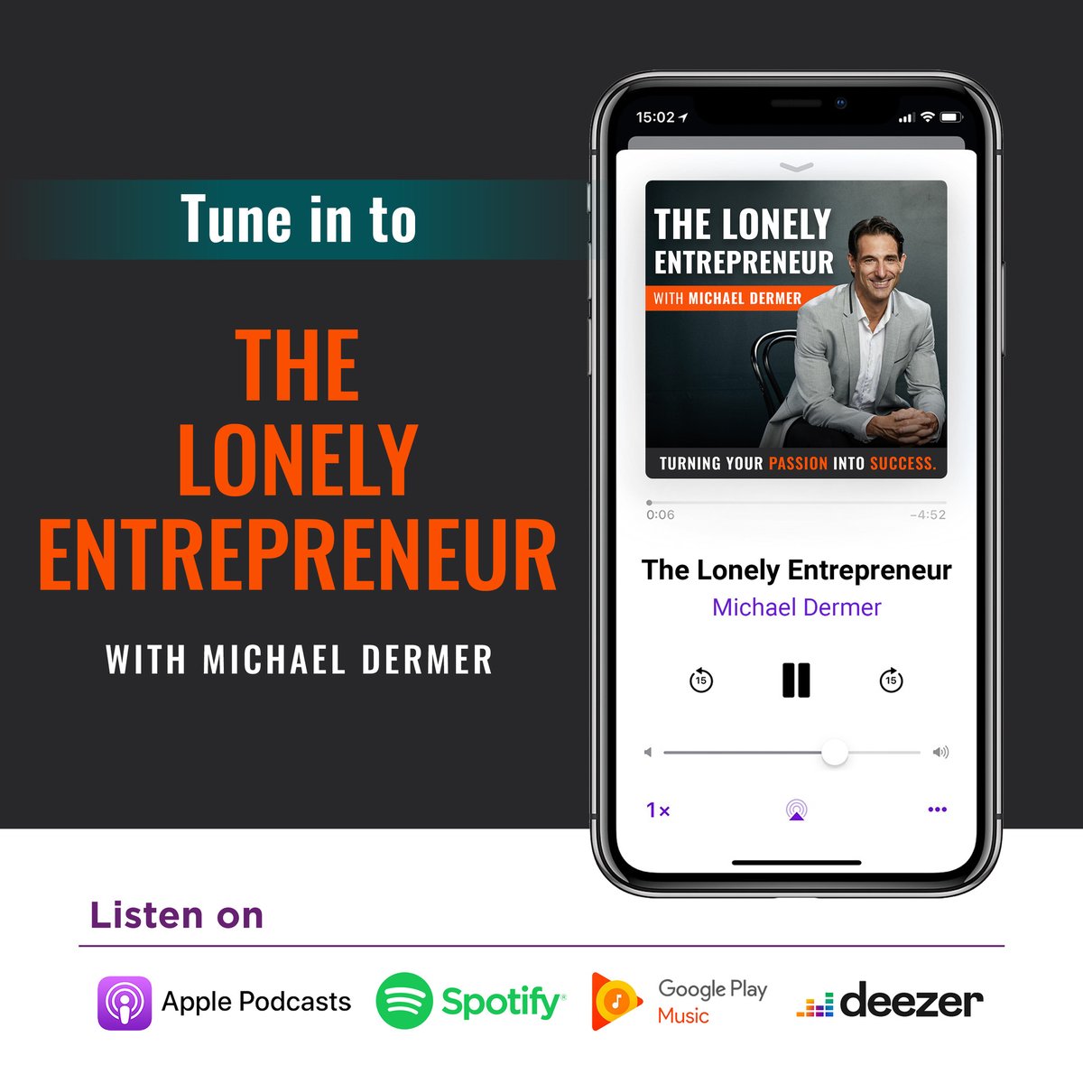 Being an entrepreneur isn’t a job. It’s an identity.

Are you ready to embrace the journey to becoming better every day? Tune in to The Lonely Entrepreneur with Michael Dermer to learn more. podcasts.apple.com/us/podcast/the…