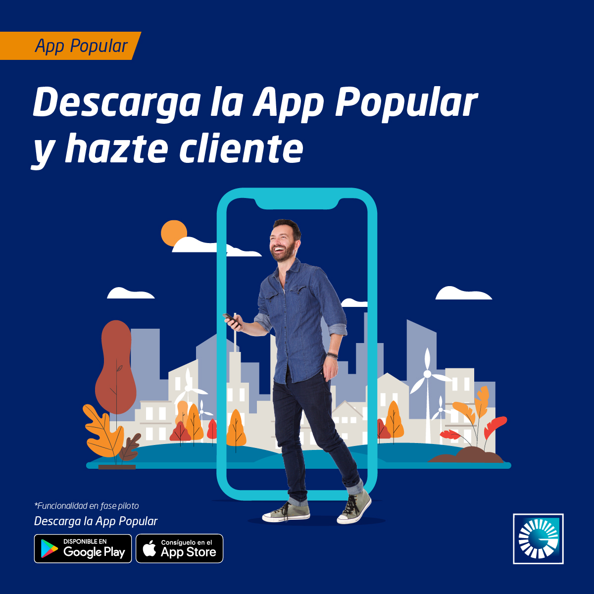 Popularatulado's tweet photo. Descargando tu App Popular podrás hacerte cliente desde tu teléfono móvil.
Da el paso a la innovación y obtén miles de beneficios que se adaptan a ti, sin necesidad de salir de casa.
*Funcionalidad en fase piloto.
#AppPopular #HazteCliente
#CanalesDigitales
#Bancarización https://t.co/ZHdzbfKq48