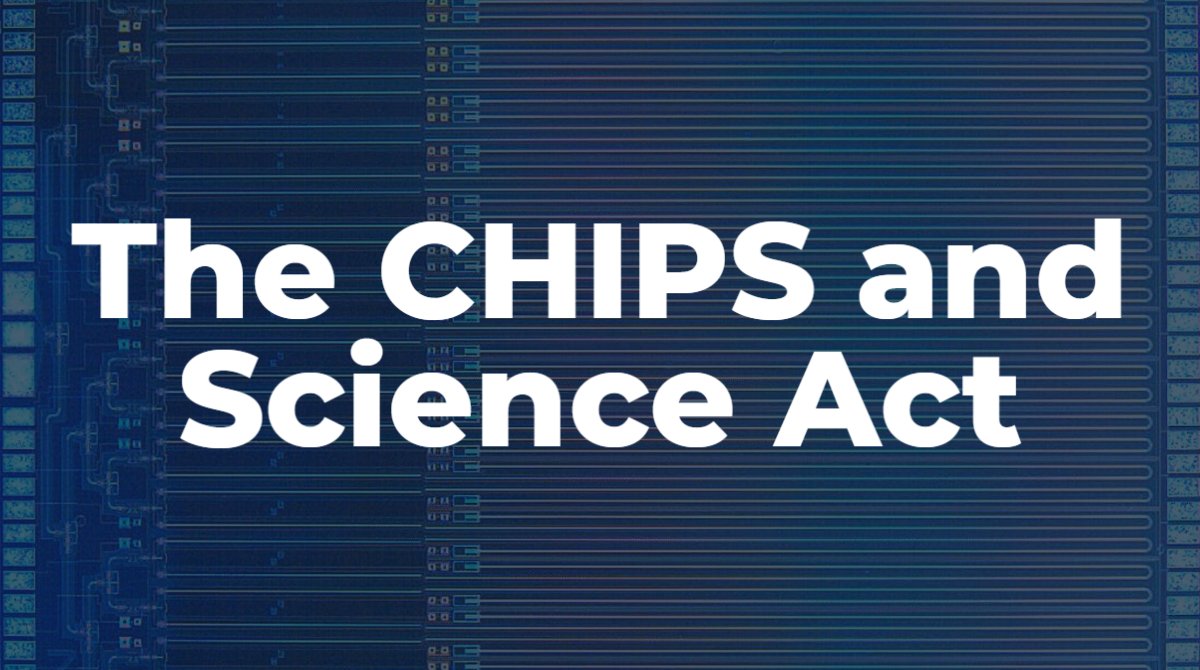 TheSIAMNews's tweet photo. The CHIPS and Science Act, which authorizes roughly $102 billion to advance major research initiatives at @NSF, includes key technology areas such as #AI and #machinelearning, #HPC, and more. Read more: https://t.co/kn8lRRnTUK https://t.co/eusE2eQJzv