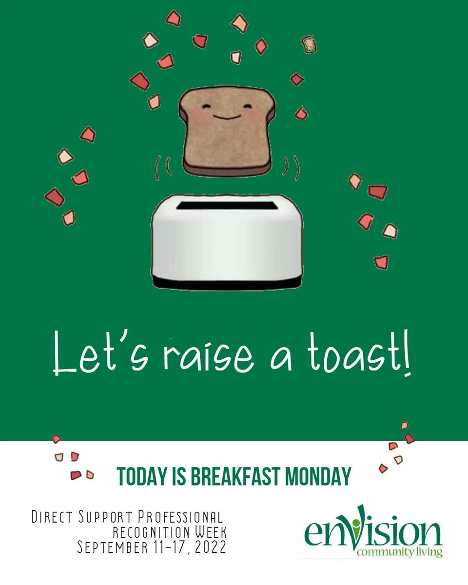 enVisioncl's tweet photo. We are kicking off #DSPweek with a toast to the hardworking people supporting hardworking people! Breakfast is the most important meal for a reason – it gives you the energy to get through your very important day. #dspweek #keepittoasty https://t.co/6eRZPelJro