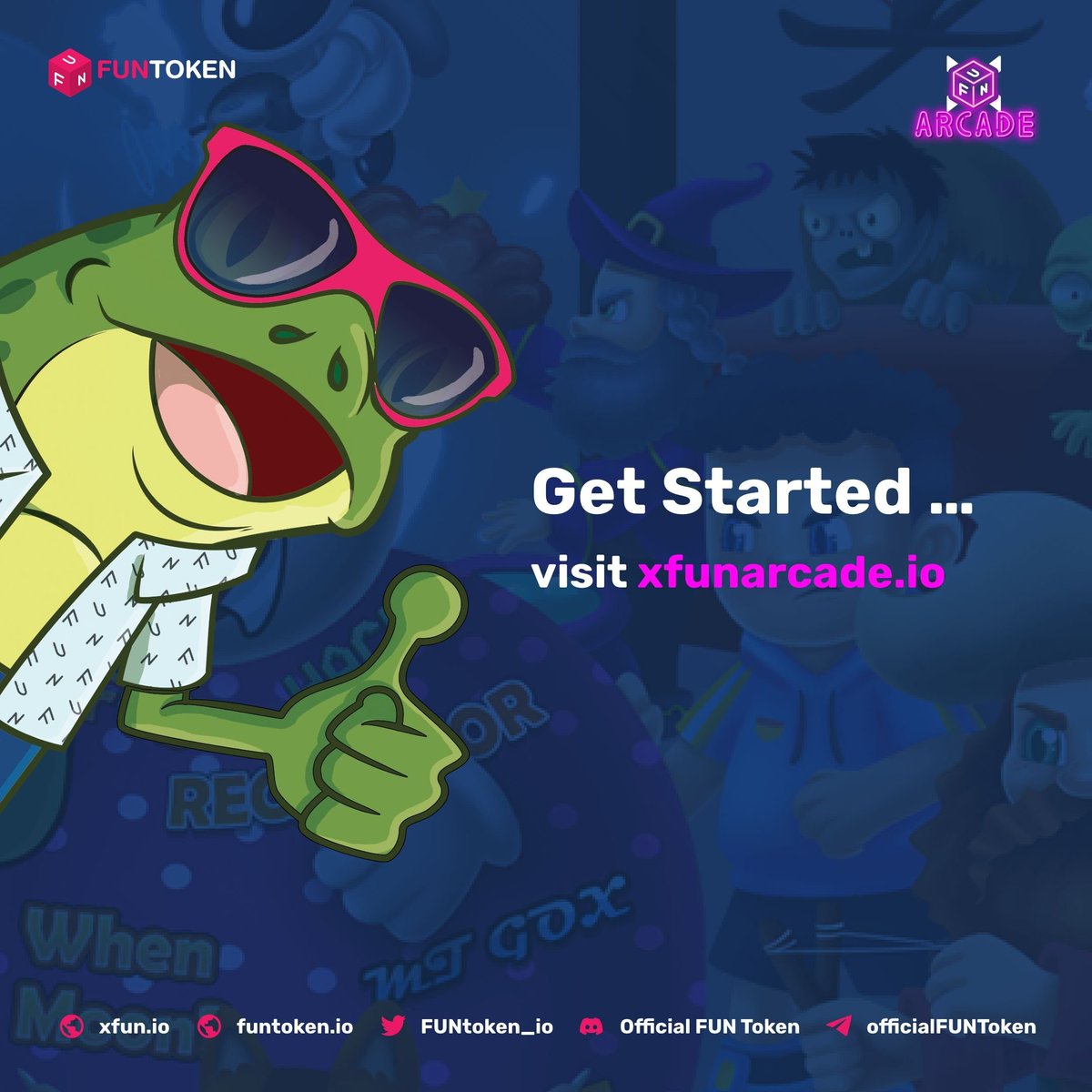 FUNtoken_io's tweet photo. Although registering is easy on the #XFUNArcade, we'll ensure it is seamless for you.
We have a step-by-step article prepared, so if you're struggling and need help, check it out on ๐https://t.co/w1WbZWla8Q
If you are stuck, join our community & our CMs are happy to help! https://t.co/xgsxTbgvww