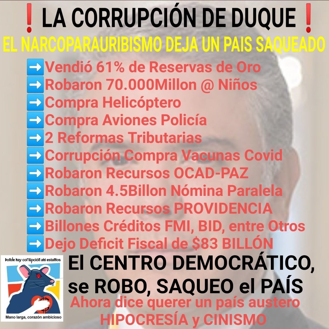 RotaviskyC's tweet photo. @GustavoBolivar https://t.co/l54W1v2whg