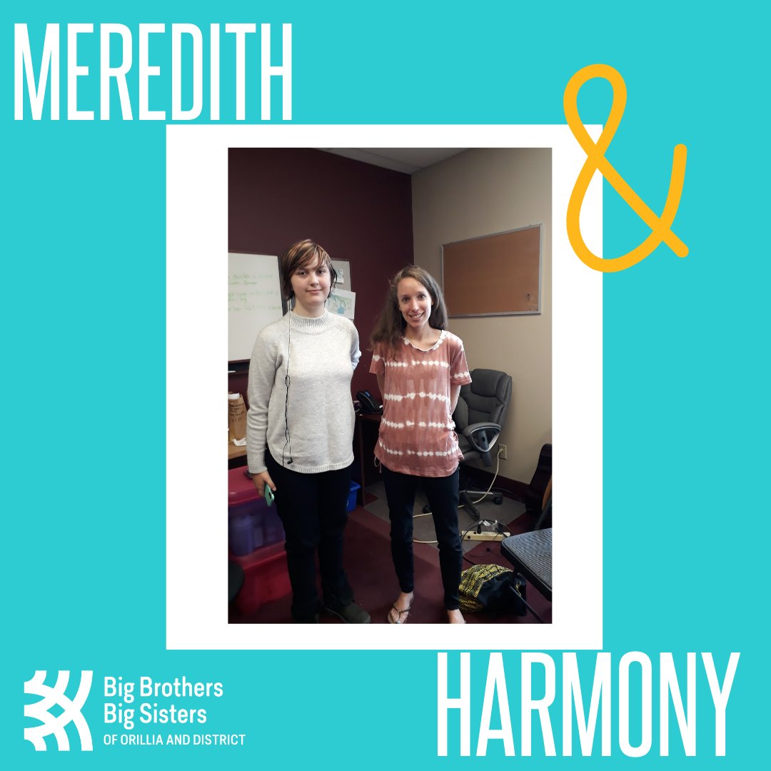 MENTOR MATCH SPOTLIGHT: Meet Harmony and Meredith. They have been matched for 5 years. They love hanging out and getting ice cream together. They always have such a great time together!

#biggertogether #giveback #bbbsod #bigbrothersbigsistersorillia