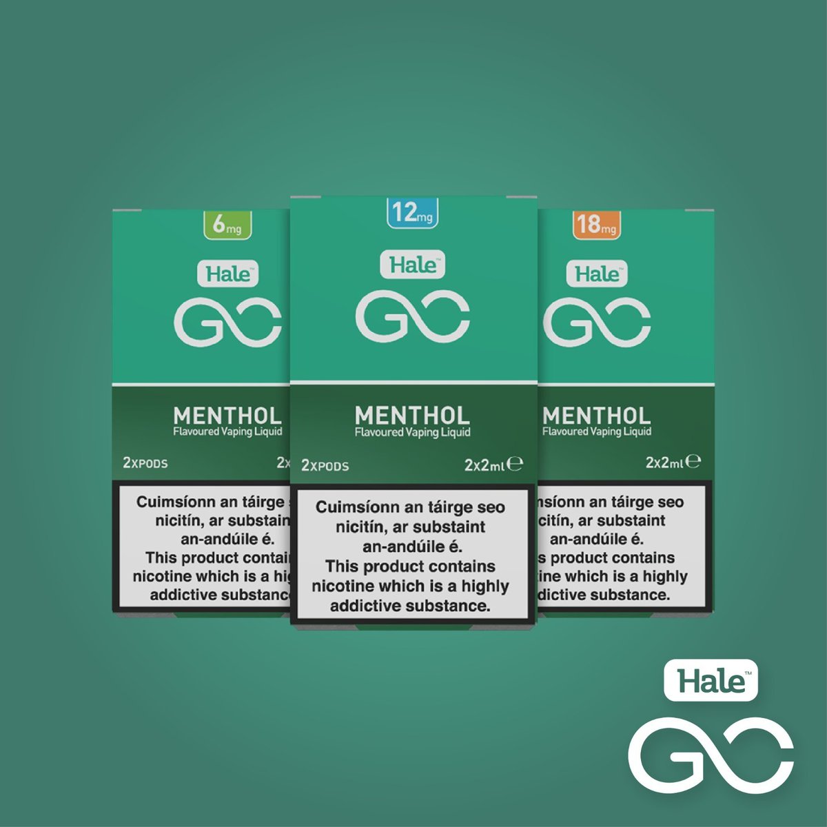 It's feeling like a Menthol Monday, Hale Menthol is available in pods exclusively on the Hale Go and in 10ml Eliquids.