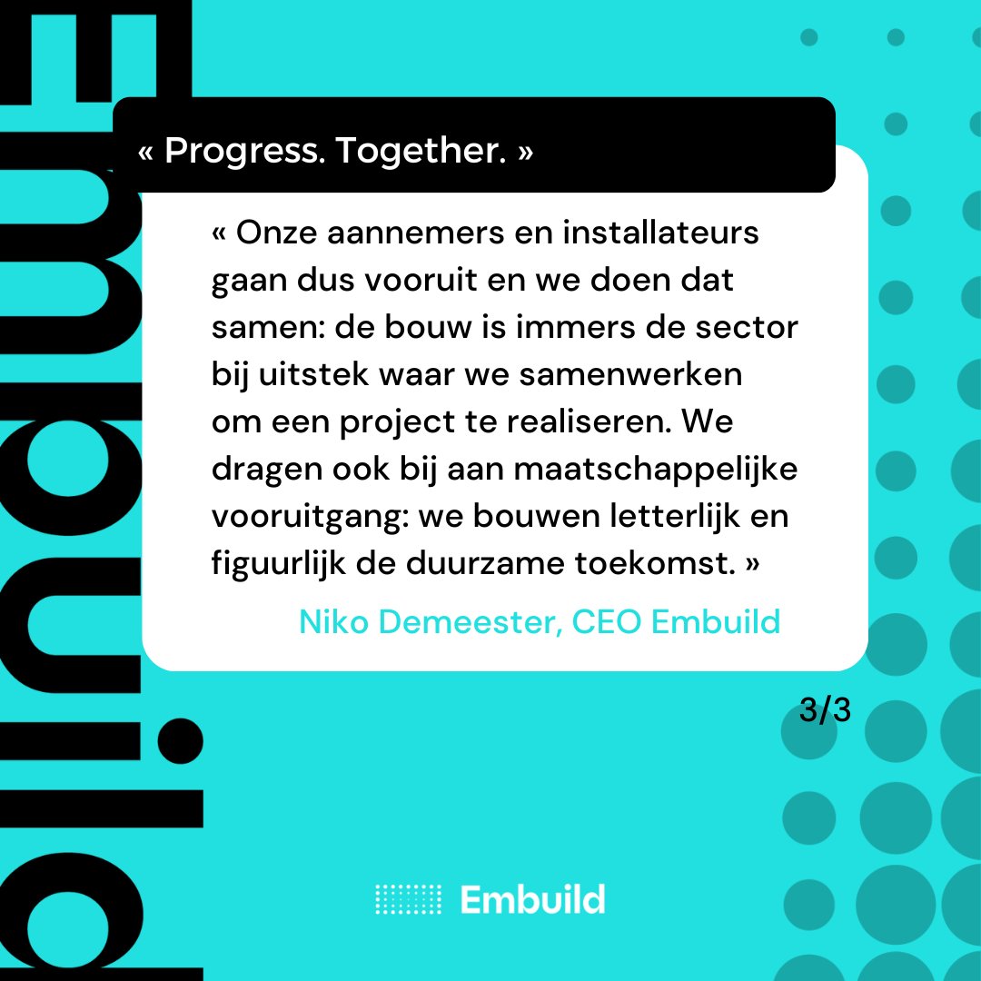 embuildfr's tweet image. #Embuild | Voici notre nouveau slogan : après tout, le secteur de la construction évolue rapidement. #progresstogether