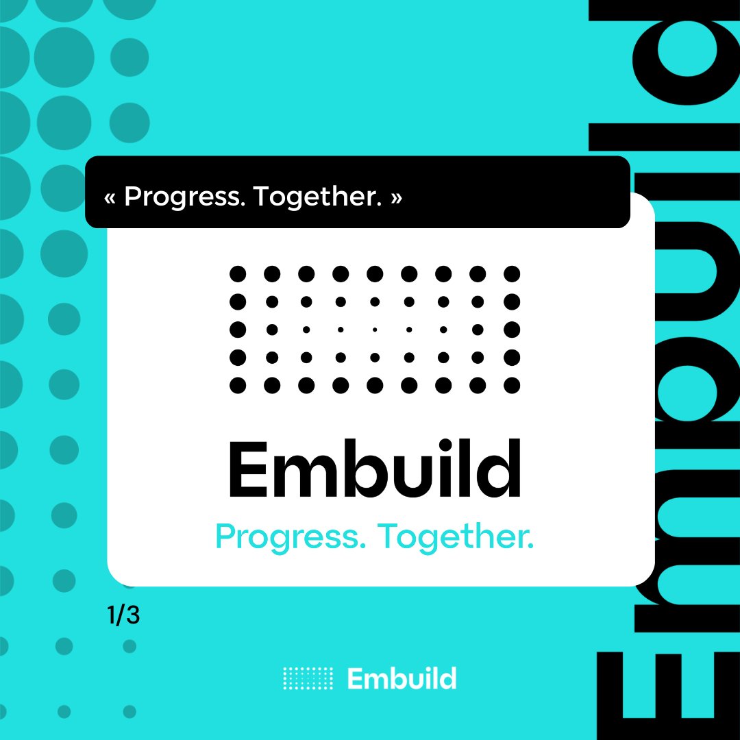 embuildfr's tweet image. #Embuild | Voici notre nouveau slogan : après tout, le secteur de la construction évolue rapidement. #progresstogether