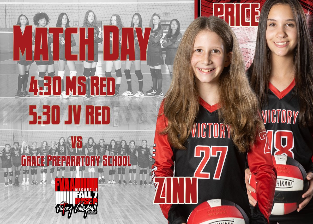 fvaavolleyball's tweet photo. Match Day against Grace Prep! Let's go!

#volleyball #homeschool https://t.co/mGWCHGx7kT