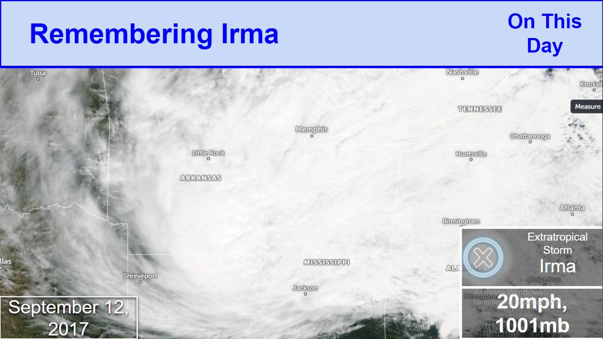 CycloneOTD's tweet photo. Remembering Irma

On this day, 5 years ago, #Irma had moved into #Alabama and was impacting #Georgia, #Florida, #Mississippi, #Arkansas, and #Texas with gusty winds and heavy rainfall.

#irma5 https://t.co/QmXS7k4kgi