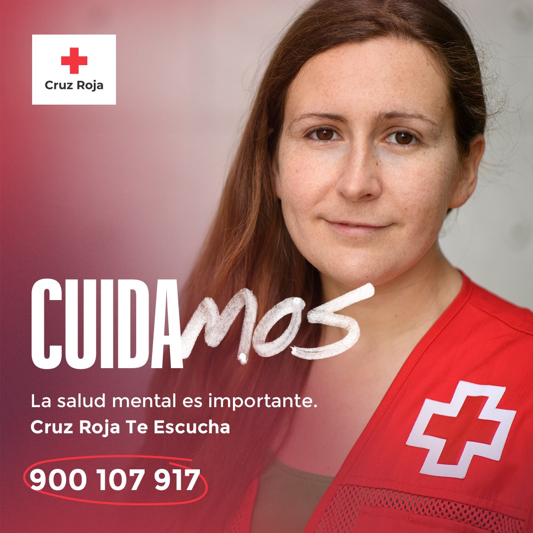 crejaen's tweet photo. [#SaludCruzRoja]
#CruzRojaTeEscucha es un servicio de atención gratuito cuyo objetivo es ofrecer apoyo y acompañamiento psicosocial a personas que por sus circunstancias (soledad, víctimas mortales cercanas, edad avanzada, pérdida de empleo, u otras), sientan malestar emocional. https://t.co/9SgvIZZVfT