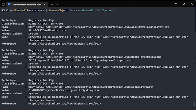 AcooEdi's tweet photo. PersistenceSniper - Powershell Script That Can Be Used By Blue Teams, Incident Responders And System Administrators To Hunt Persistences Implanted In Windows Machines https://t.co/Aia0hN5hLc #IncidentResponse #MalwareDetection #PersistenceSniper via KitPloit https://t.co/Prx6qz3XOR