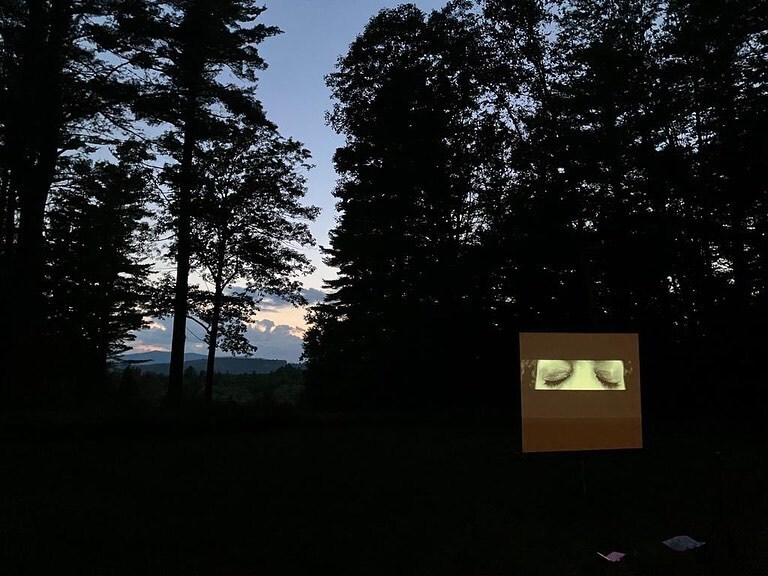 Sharing with @cusicram and @dangerfishback at the mountainside amphitheater at sunset at @macdowell1907 :: a beautiful night!
#latergram instagr.am/p/CiZ4bnOOlU8/