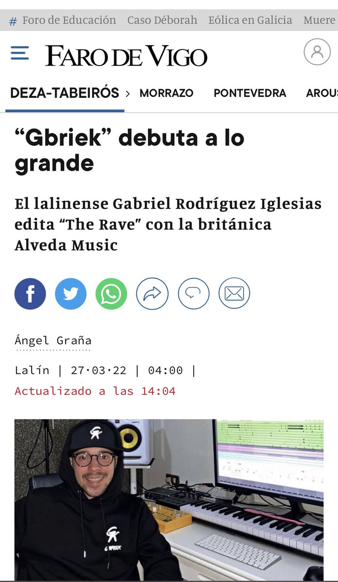 IgmaVigo's tweet photo. Enhorabuena Gabriel! https://t.co/6INTYLX13v