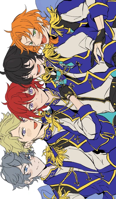 カメラロール見返してて良ッッってなった描きかけのKnightsさん 