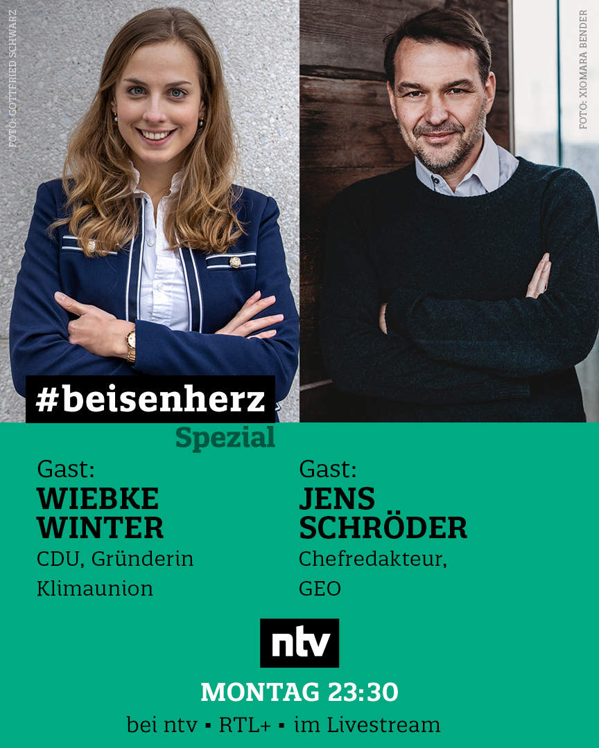Heute um 19.10 Uhr startet die lange #KlimaNacht von <a href="/ntvde/">ntv Nachrichten</a> und <a href="/geomagazin/">GEO Magazin</a>. Im #beisenherz-Spezial dazu bespricht <a href="/MickyBeisenherz/">Micky Beisenherz 🍌</a> ab 23.30 Uhr die verpennte #Energiewende, die stotternde #EMobilität, und ob wir fürs #Klima verzichten lernen müssen. Bis später!