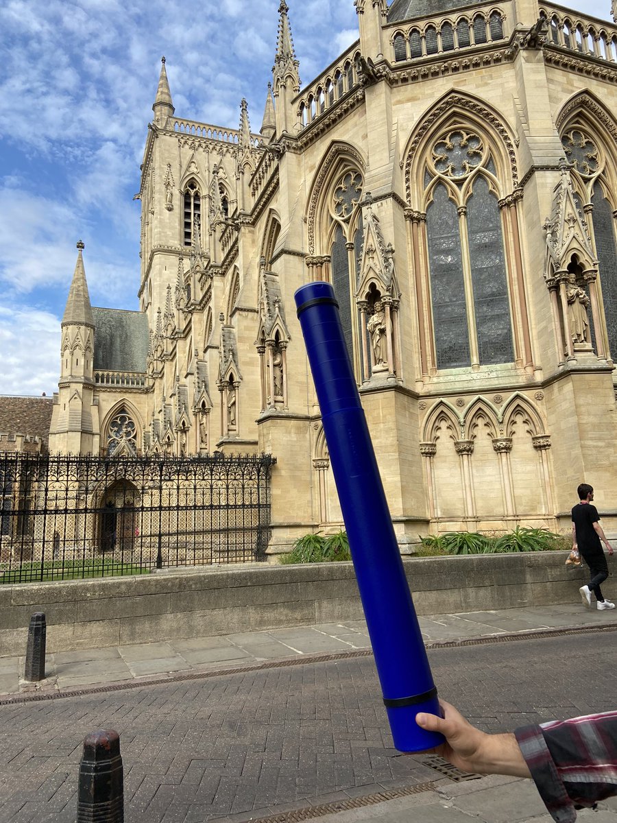 So, my PhD student <a href="/NikitaGugin/">Nikita</a>  could not join us <a href="/Faraday_D/">Faraday Discussions</a> #FD_Mechano but we brought is poster and it is looking great. Also a bit of sight seeing #Cambridge was included.