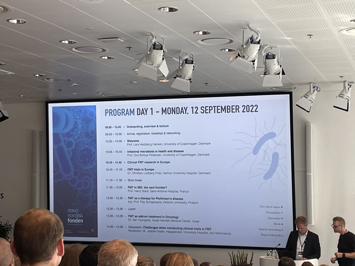 PRI is at the FMT (Fecal Microbiota Transplantation) conference in Copenhagen (Novo Nordisk Foundation). Very interesting talks are ongoing there! 👍
<a href="/CeDruart/">Celine</a> <a href="/JulieRdz1213/">Rodriguez julie</a>
