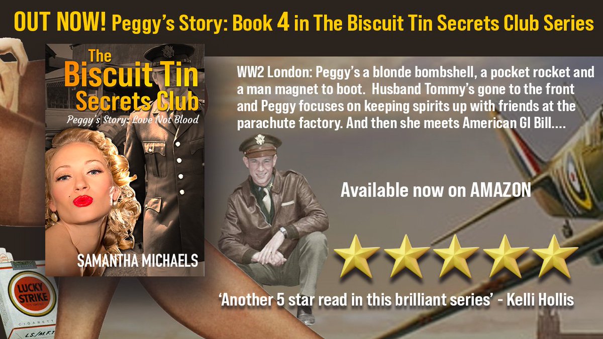 Out now!
Peggy's Story, book 4 in The Biscuit Tin Secrets Club series 👇
amazon.co.uk/gp/product/B0B…
#books #ww2 #WritingCommunity #Kindle #thebiscuittinsecretsclub #kindlebooks #amreading #Historicalfiction #NewRelease #newbook #historicalromance
