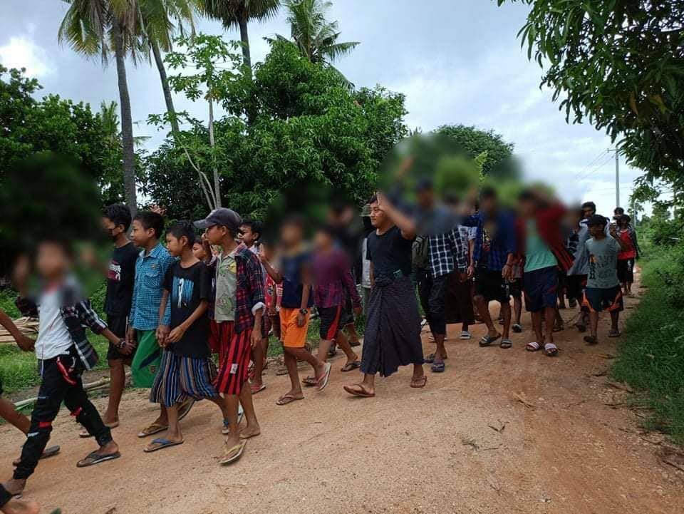 cassiakhin's tweet photo. Pro-democracy residents from Taze, rallied and, demonstrated a strike to stage an unrelenting protest against military dictatorship today.  #2022Sept12Coup #WarCrimesOfJunta #WhatsHappeningInMyanmar https://t.co/fpm2r6yWoK