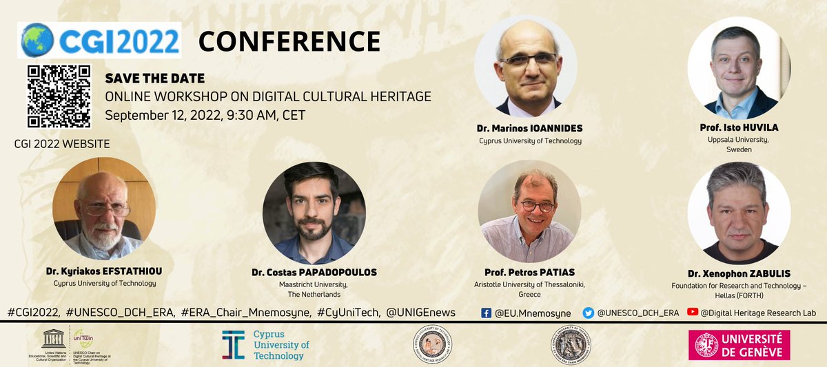 UNESCO_DCH_ERA's tweet photo. THANK YOU #NadiaThalmann #MiraLab for the invitation and the organization of our workshop on #DigitalHeritage at the International Conference #CGI2022 #ComputerGraphics @UNIGEnews @xnfn @UNESCO_DCH_ERA @CyUniTech https://t.co/SIkhDMzchd