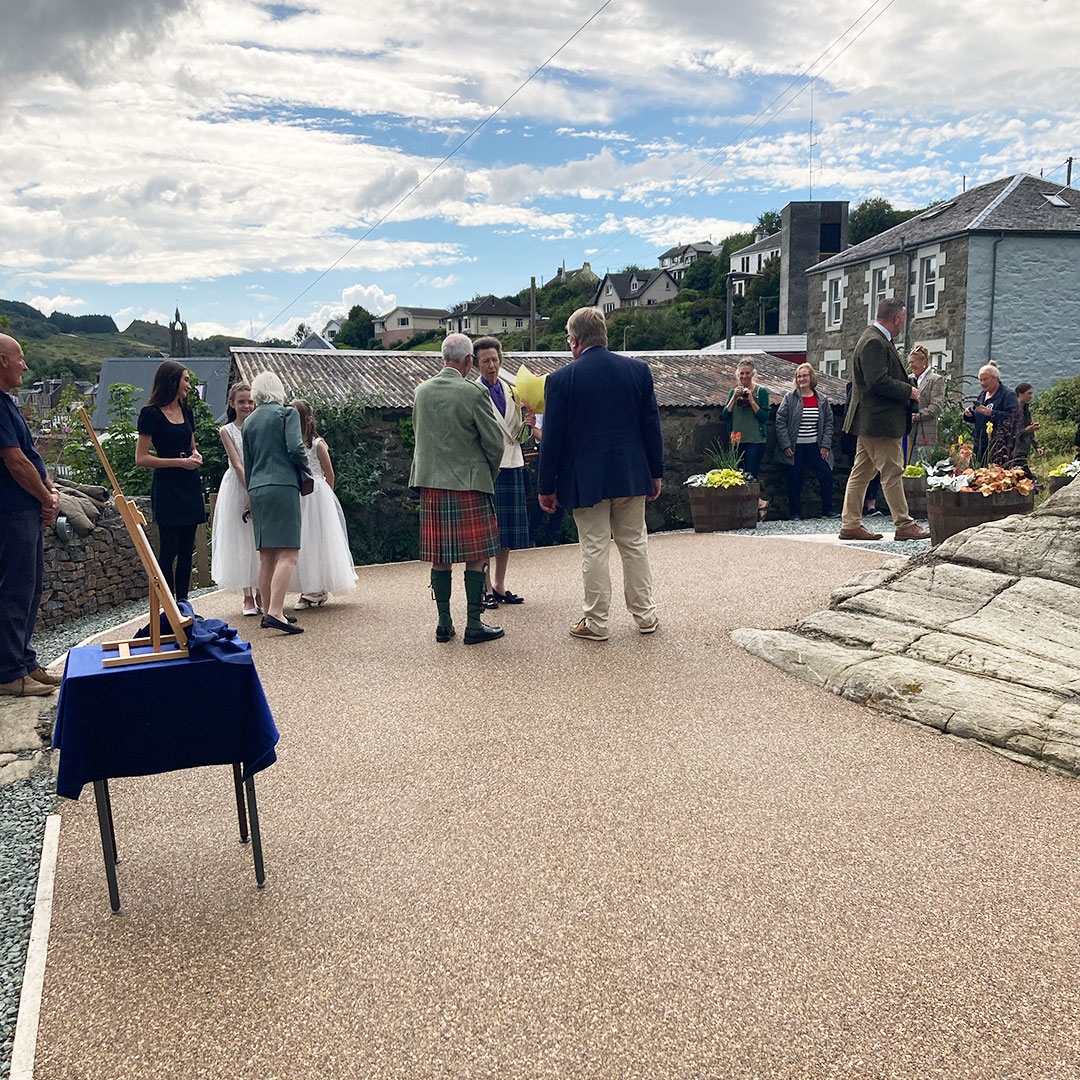 JR_Architects's tweet photo. Great to see the hard work of @tarbertharbour recognised through a visit from HRH The Princes Royal recently, especially given the events of the last few days. It's been a privilege to have played our part in the development of the village for the last 15 years https://t.co/LylXUkr0DO