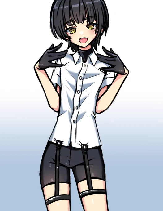 「シャツガーターっていうんですよ。ワイシャツがずれなくて便利なんです」 