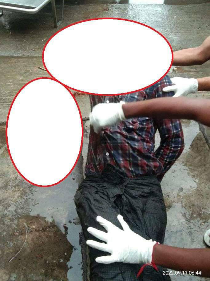 cassiakhin's tweet photo. 4 youths who had been abducted by military subordinates in Nantwin interrogation center were killed and the dead bodies were discarded. A woman died in Monywa tsp following the arbitrary firing of light arms by the soldiers. #2022Sept12Coup #WhatsHappeningInMyanmar https://t.co/7uE6xlYYO6