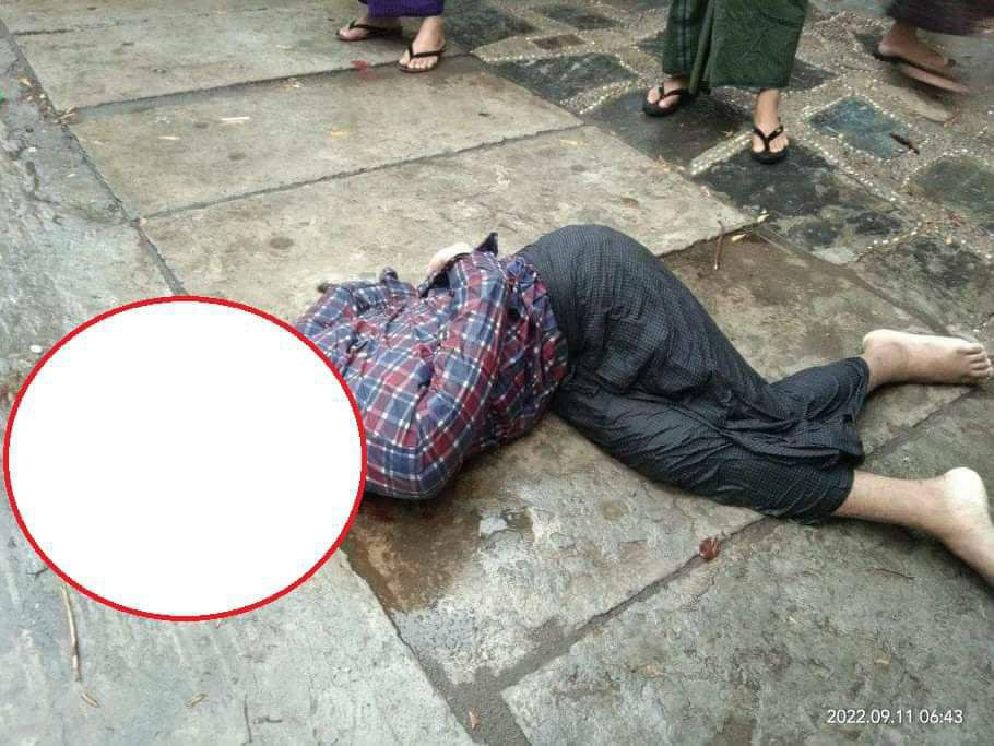 cassiakhin's tweet photo. 4 youths who had been abducted by military subordinates in Nantwin interrogation center were killed and the dead bodies were discarded. A woman died in Monywa tsp following the arbitrary firing of light arms by the soldiers. #2022Sept12Coup #WhatsHappeningInMyanmar https://t.co/7uE6xlYYO6