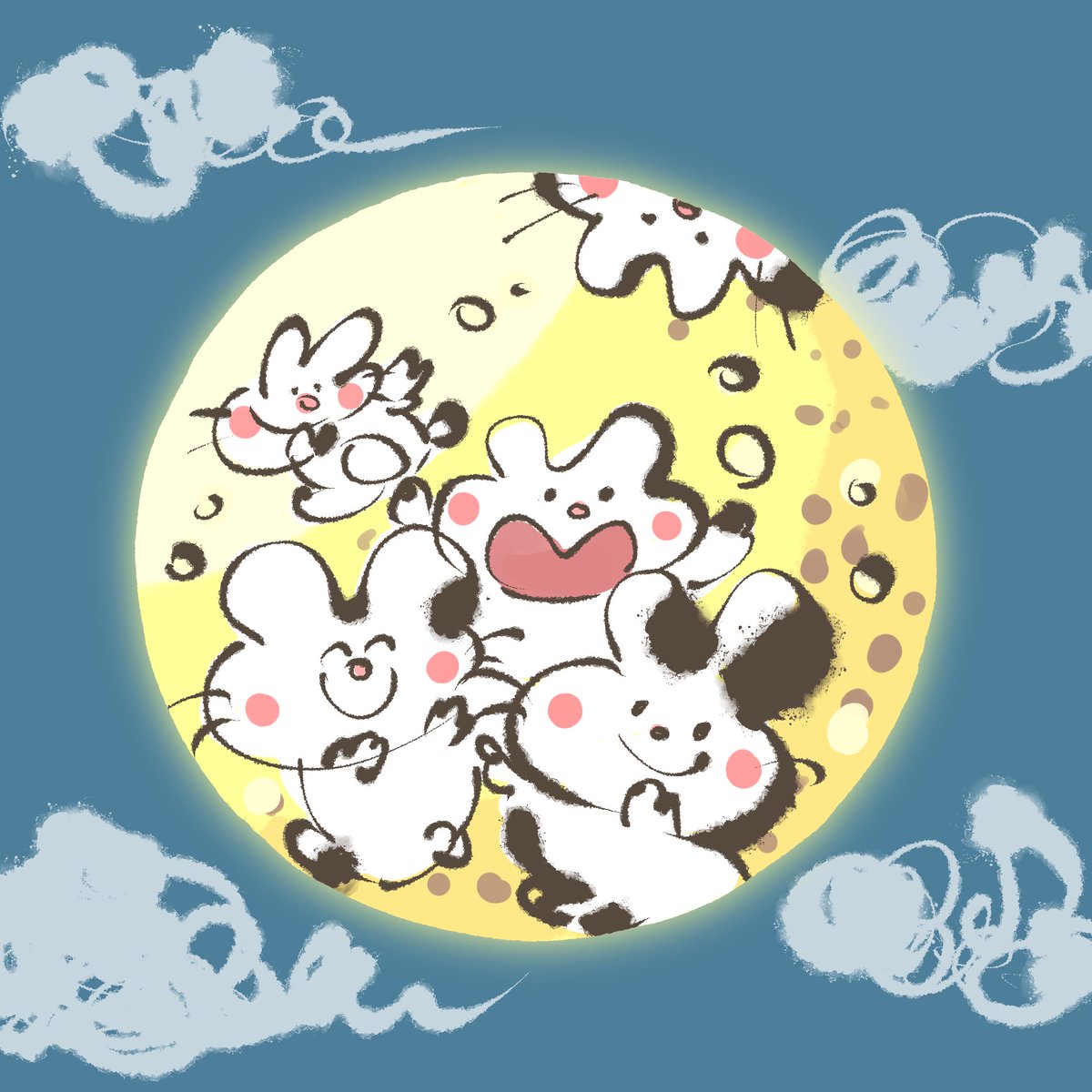 uranko_suzu's tweet photo. お団子食べたかな？🎑私は食べた！！！🍡
おやすみなさーい🌕 https://t.co/9YwUWi9dfI
