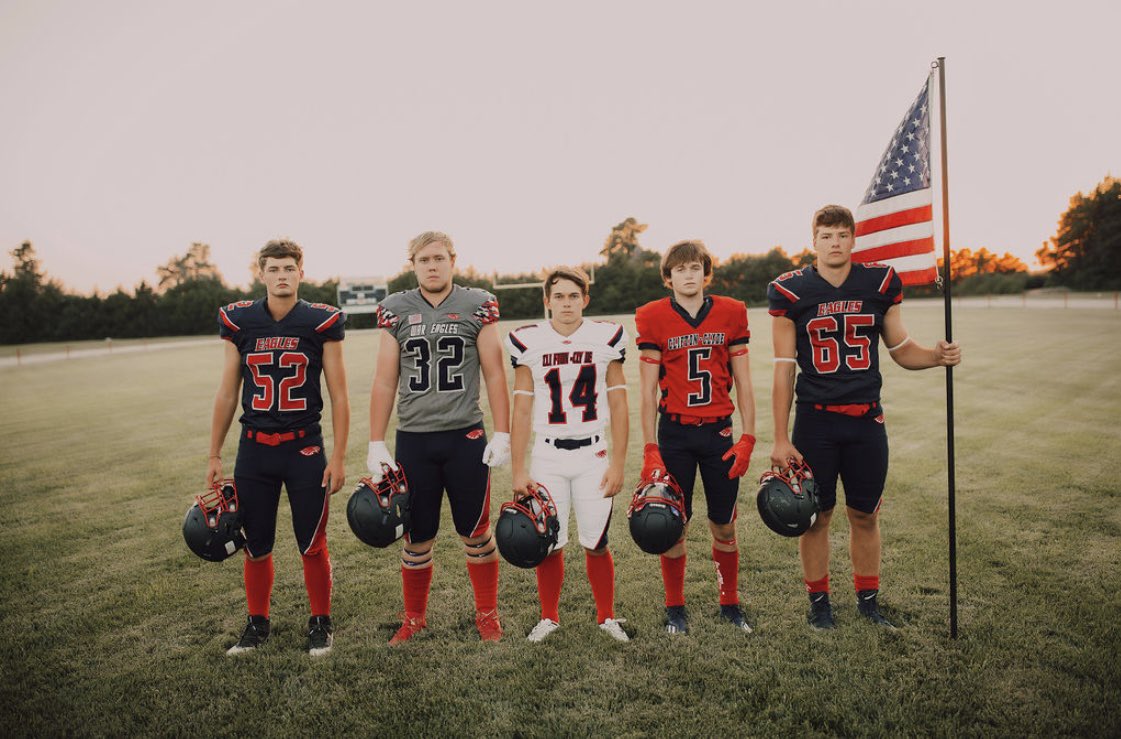 coachsteinbrock's tweet photo. Military Appreciation Night this Friday at Ed Buller Field. 🇺🇸
Clifton-Clyde will host the DII Defending State Champions Axtell. Kickoff at 7:00pm. The 🏈 team will be hosting a whole hog feed. Compliments of Sorell Farms. Go Eagles! #EagleNation #Family https://t.co/NoYJhA3ym2