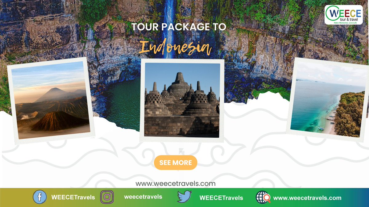 WEECETravels's tweet photo. WEECETravels. It is an online platform that allows management of tourist bookings, services, products, activities and events easily and centrally.
#WEECE #WEECETravels #travels #tour #tourism #Indonesia #package https://t.co/2m61iEVmor