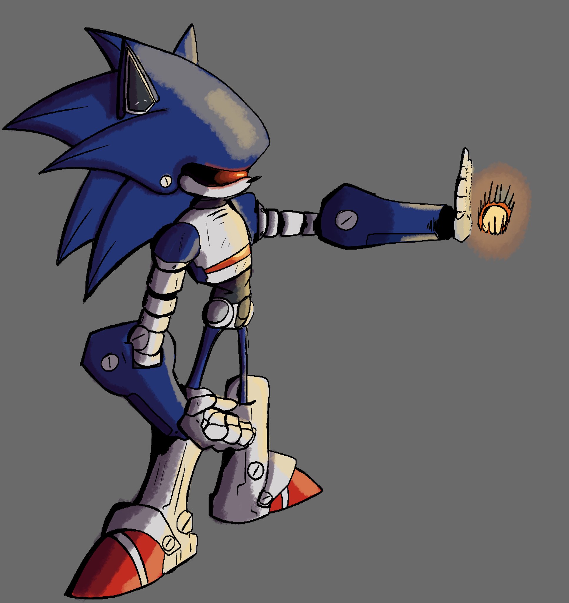 Mecha Sonic rendering test by BlumumuSR on Newgrounds