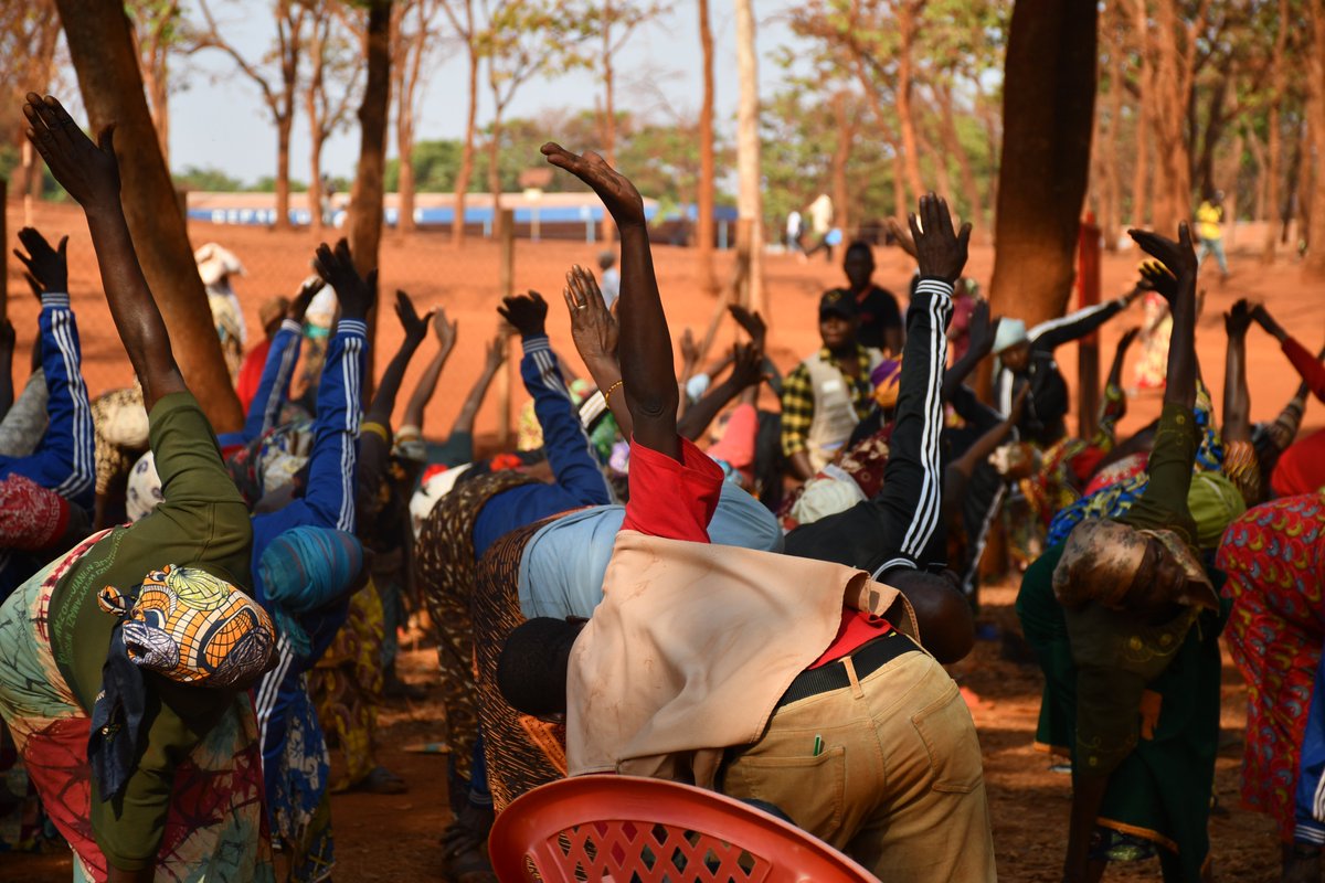 HelpAgeTanzania's tweet photo. A team of women refugees on work sessions at the Active aging clubs in Nyarugusu camps. The clubs are part of programs implemented in both camps of Nyarugusu and Nduta as an act of preventive measure against, mental and physical illness as well as social wellbeing. https://t.co/S3WnW98WTI