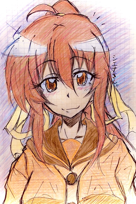 突然、隣の"ファンアート"です← さんところの娘さん【シエナさん!】でんまるさん受け取ってください〜(^^)ノシ#でんまるさん#オリキャラ#ファンアート#イラスト好きな人と繋がりたい 