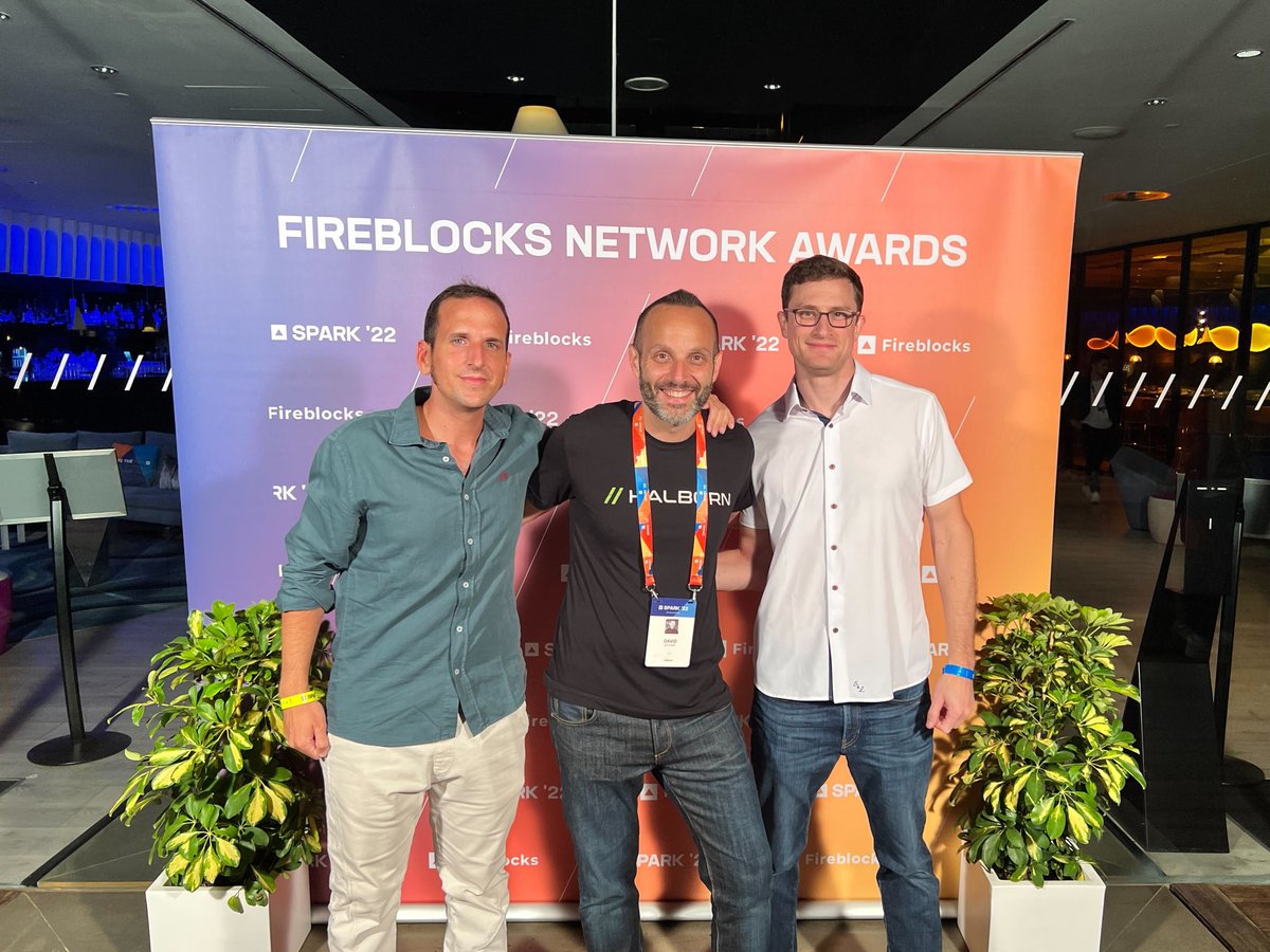 Last day at @FireblocksHQ Spark '22! ✨ 

Come meet some of the Halbornauts and say hi 👋 @urruts @dschwed @Halborn_John 

#FireblocksSPARK