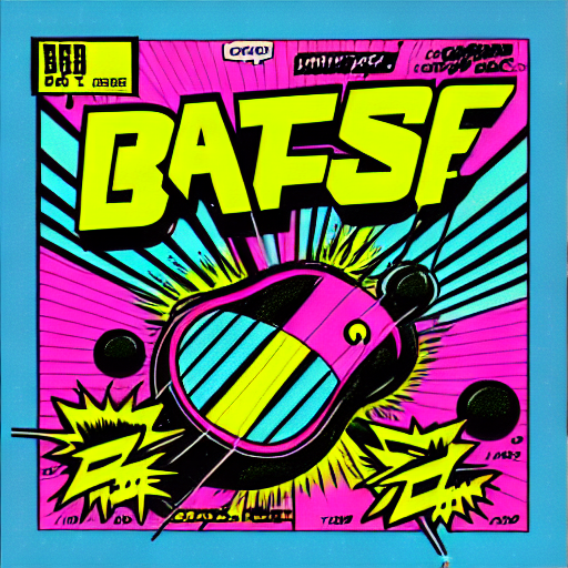 JamesAbellArt's tweet image. prompt - #BombTheBass #Megablast #1988 album cover retro smiley face style #StableDiffusionArt #stablediffusion #retro #dreamstudio #idea #inspiration