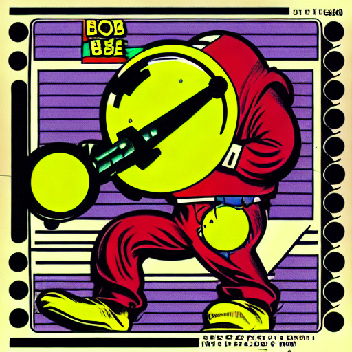 JamesAbellArt's tweet image. prompt - #BombTheBass #Megablast #1988 album cover retro smiley face style #StableDiffusionArt #stablediffusion #retro #dreamstudio #idea #inspiration