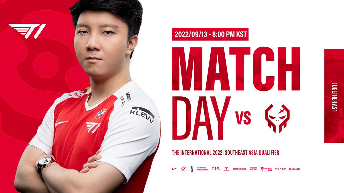 T1's tweet photo. [#T1DOTA2] The International 2022: SEA Qualifier

It's finally time for some DOTA2 action! 
Give us your energy, #T1nation 🤍❤️

⚔️ Execration
⏰ 8:00 PM KST
📺 https://t.co/aj5vAXhH7I

#T1WIN #T1Fighting https://t.co/ancy5yiqVp